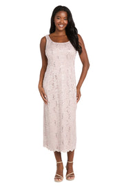 Lace Column Dress with Matching Lace Jacket