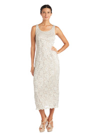Lace Column Dress with Matching Lace Jacket