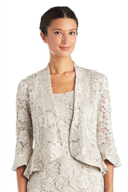 Lace Column Dress with Matching Lace Jacket