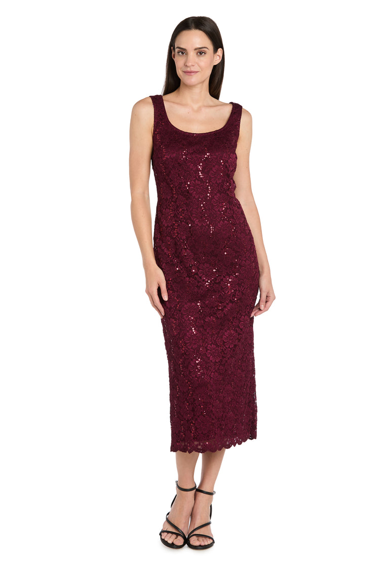 Lace Column Dress with Matching Lace Jacket