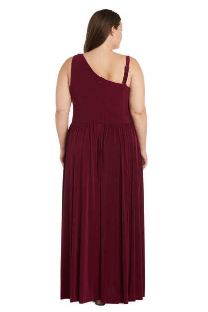 Asymmetrical One Shoulder Dress - Plus – R&M Richards