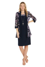 Sheer Mystical Patterned Jacket Dress