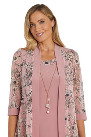 Pink and Gold Jacket Dress - Petite
