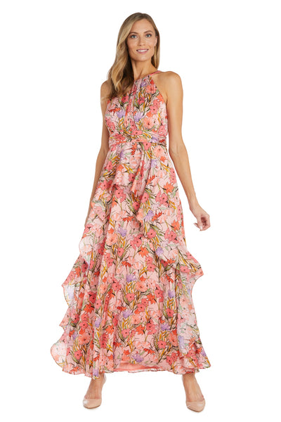 Bright Floral Ruffle Dress - Petite
