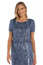 Sequin Dress with Keyhole Back - Petite