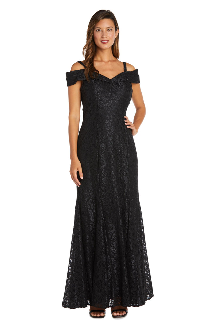 Off the Shoulder Fishtail Evening Gown - Petite