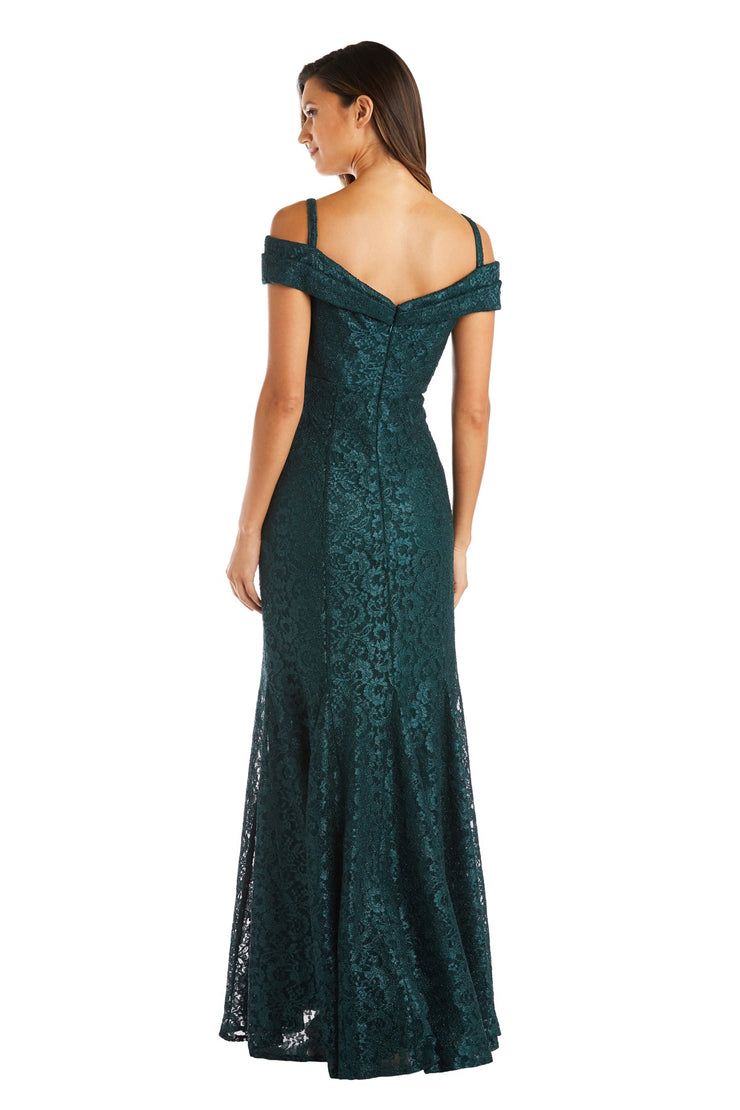 Off the Shoulder Fishtail Evening Gown - Petite