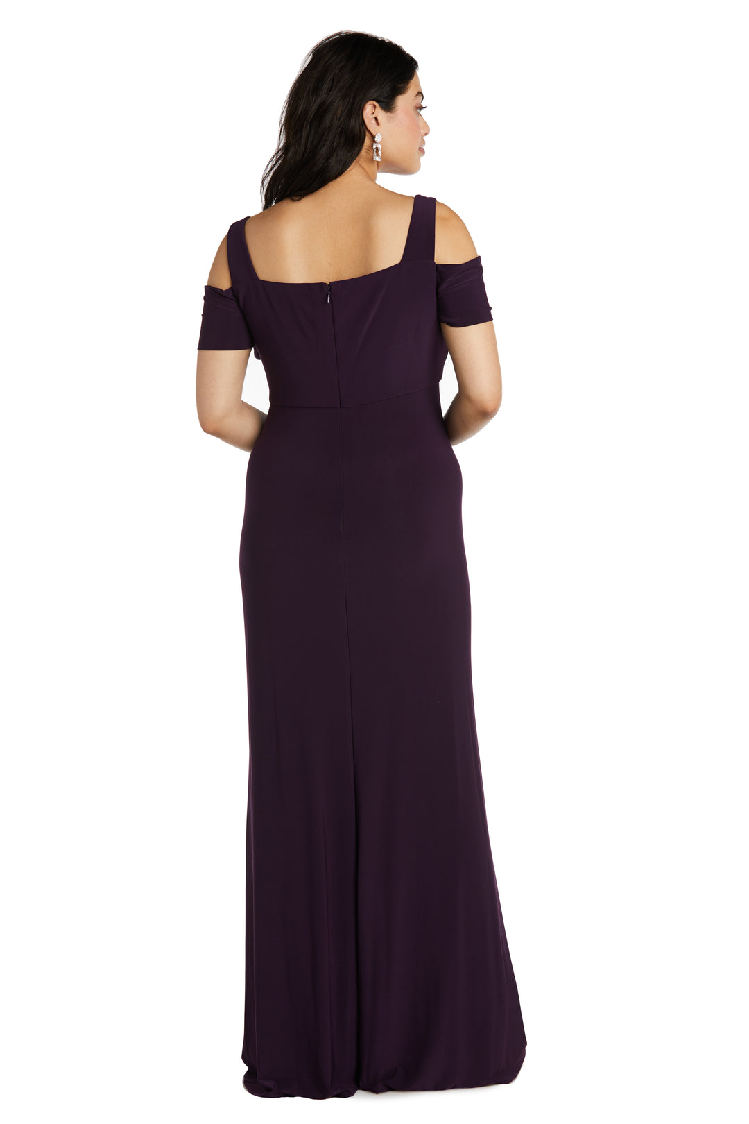Nightway Full Length Evening Gown With Slit - Plus – R&M