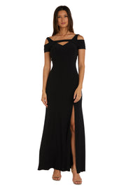 Nightway Full Length Evening Gown With Slit  - Petite
