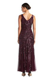 Nightway Full Length Sleeveless Embellished Dress