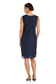 Lace Shift Dress with Pearl Embellishment - Petite – R&M Richards
