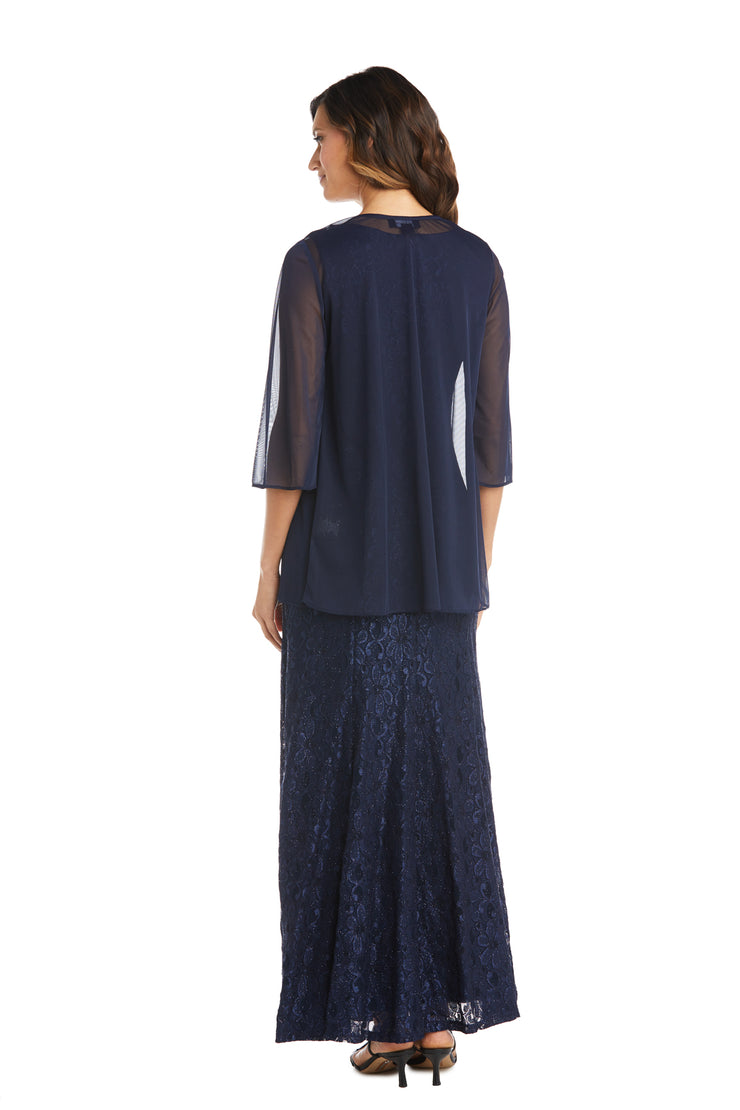 R & M Richards Women's Long Lace Jacket Dress, Champagne, 18 R & M Richards Women's Long Lace Jacket Dress, Champagne, 18