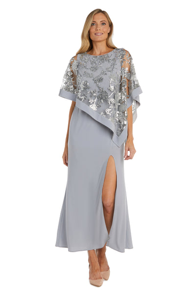R & M Richards Women's Sequin Lace Poncho Dress, Navy Blue, 6 R & M Richards Women's Sequin Lace Poncho Dress, Navy Blue, 6