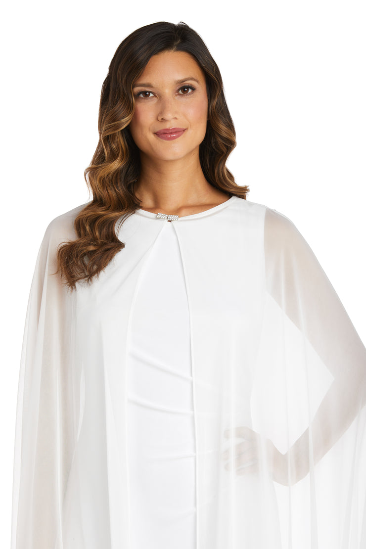 Chiffon Cape with Rhinestone Clasp