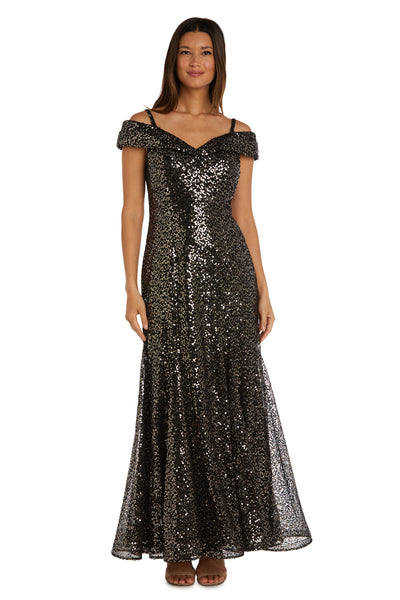 Off The Shoulder Shimmery Gown - Petite