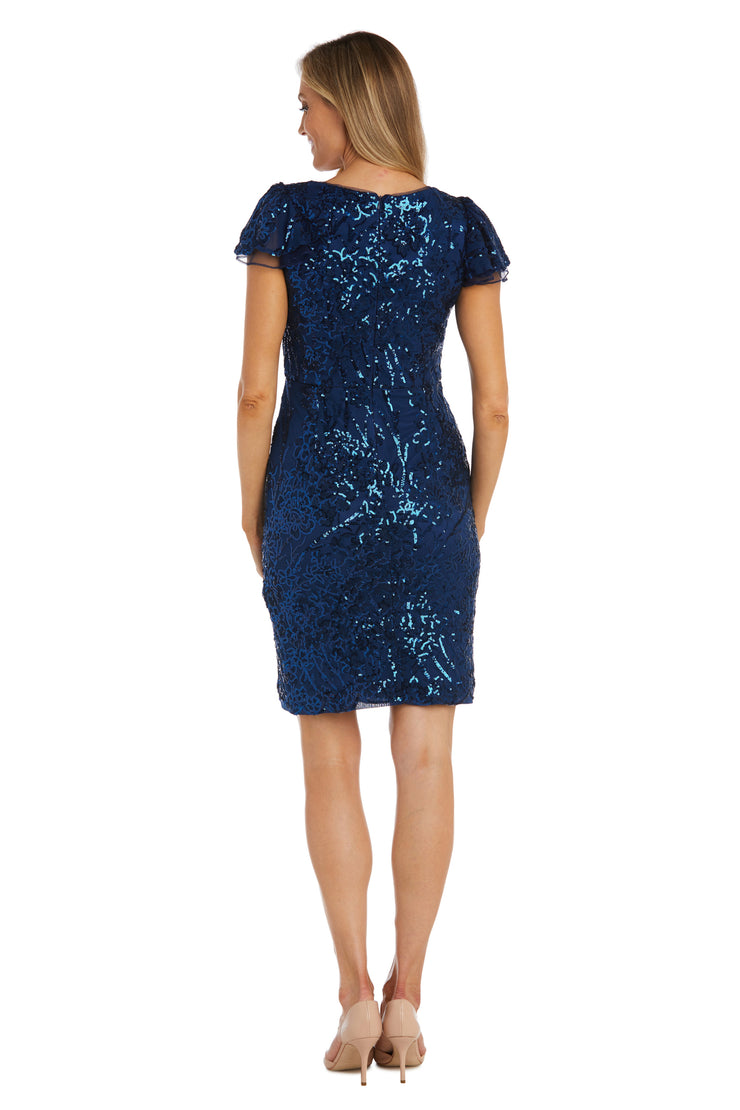 Sequin Scallop Lace Dress
