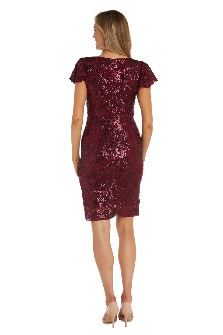 Sequin Scallop Lace Dress