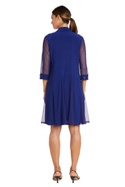 Shift Dress with Embellished Neckline and Sheer Jacket - Petite – R&M ...