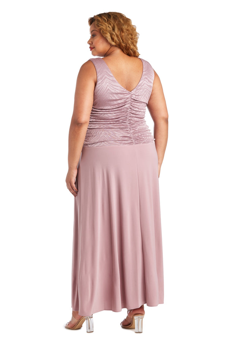 Glitter Bodice Evening Gown - Plus