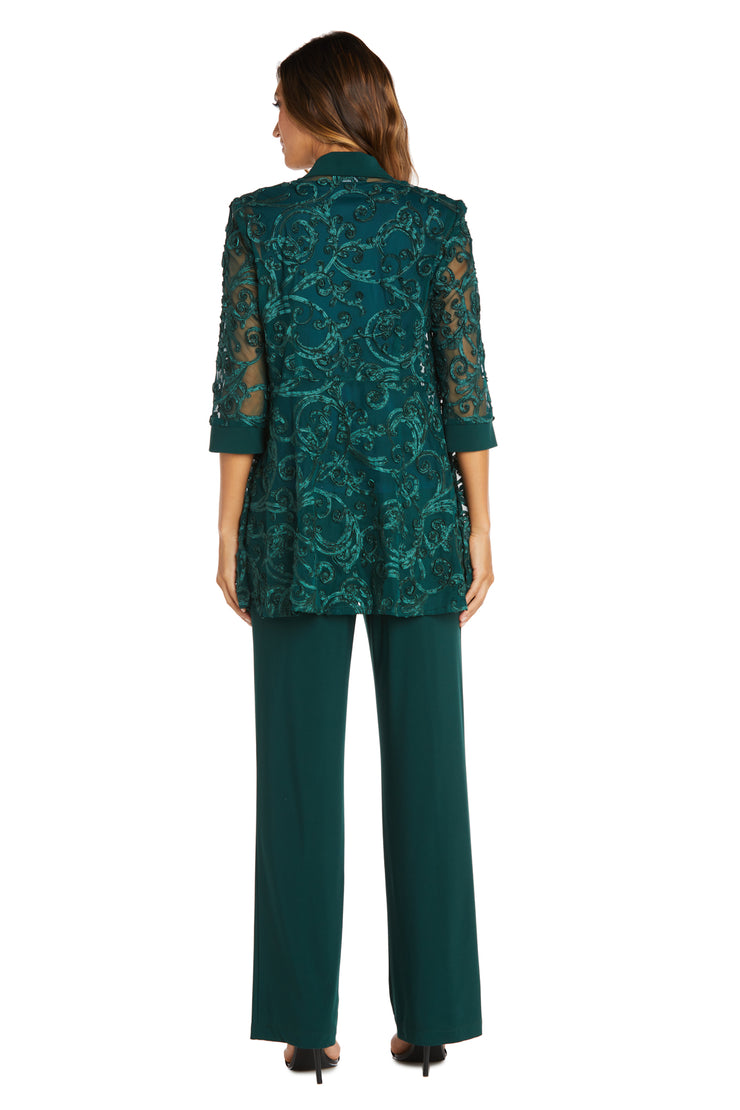 R&M Richards Women's Lace ITY 2 Piece Pant Suit - Mother of - Import It All