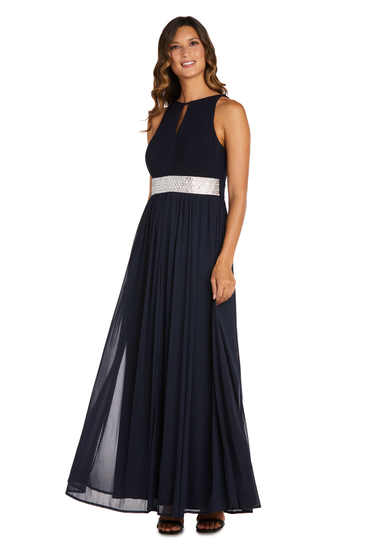 R&M Richards 5405P Long Formal Petite Halter Dress R&M Richards 5405P Long Formal Petite Halter Dress
