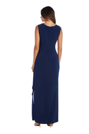 Sleeveless Sequined Evening Gown - Petite