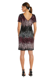 Ombre Short Sequin Dress