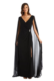 Chiffon Duster Cape Gown