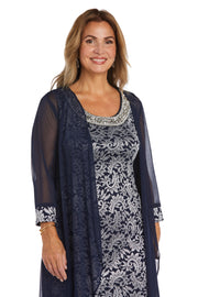 Jacket Dress With a Beaded Neckline