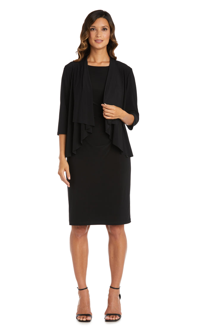 R&M Richards Women's 3/4 Sleeve Swing Shrug, Size: XL, Black R&M Richards Women's 3/4 Sleeve Swing Shrug, Size: XL, Black