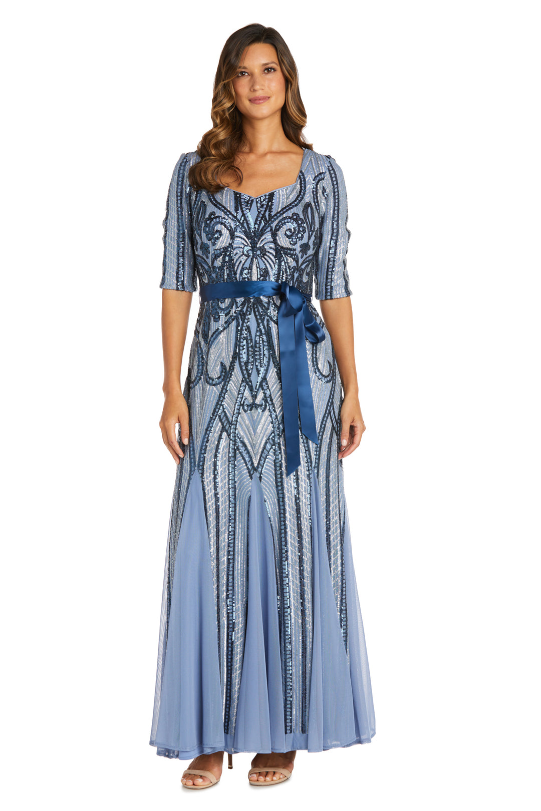 R&m richards blue dress best sale