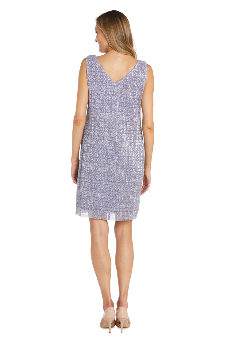 Pleated Jacket Dress With Sparkle Trim - Petite