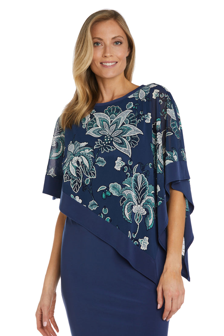 Two Piece Sequin Swirl Poncho