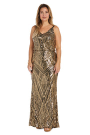 Long Sequin Evening Gown