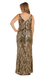 Long Sequin Evening Gown