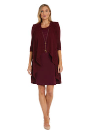 Metallic Swing Jacket Dress
